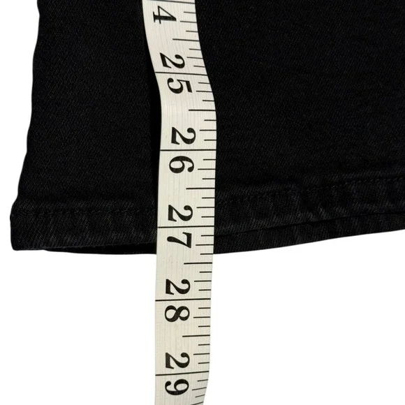 FRAME Jetset Crop Mini Boot Jeans Sheen Noir Black High Rise JCMB631 Size 2 NEW - Picture 9 of 9